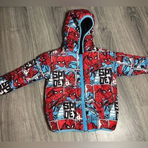 2T Spider-Man Reversible Jacket with Hood Size 2T EPC